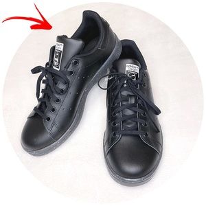 NEW Adidas Stan Smith Glitter Core Black / Unisex Youth Size 5.5 & 6
